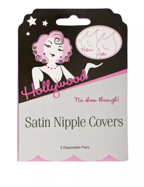 Hollywood Fashion Secrects Satin Nipple Covers - Self-Adhesive