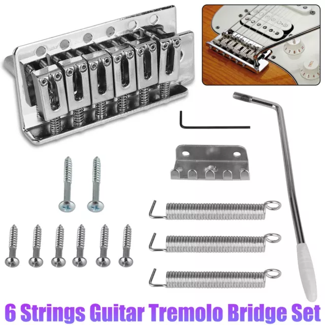 Chrom Tremolo Bridge Set für Fender Stratocaster /Squier /Strat Style Gitarre