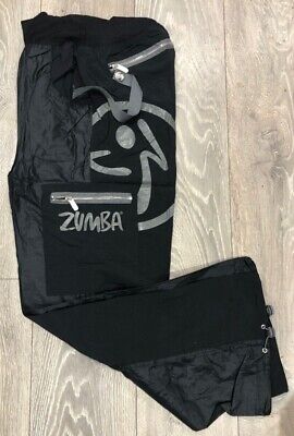 ladies BLACK size  XL 14-16-18 Zumba fitness cargo pants trousers dance workout