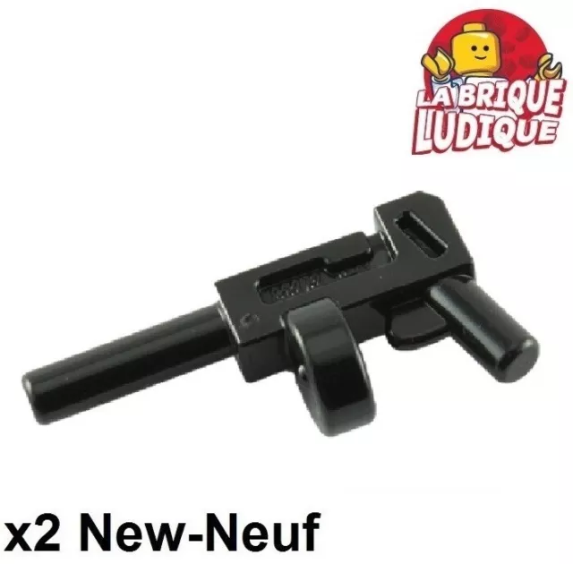 LEGO 2X MINIFIG arme weapon tommy gun barillet sulfateuse pistolet noir  x1608 EUR 1,95 - PicClick FR