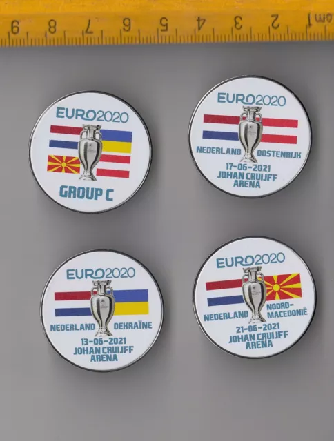 EURO 2020 UEFA football pin badge Johan Cruijff Arena