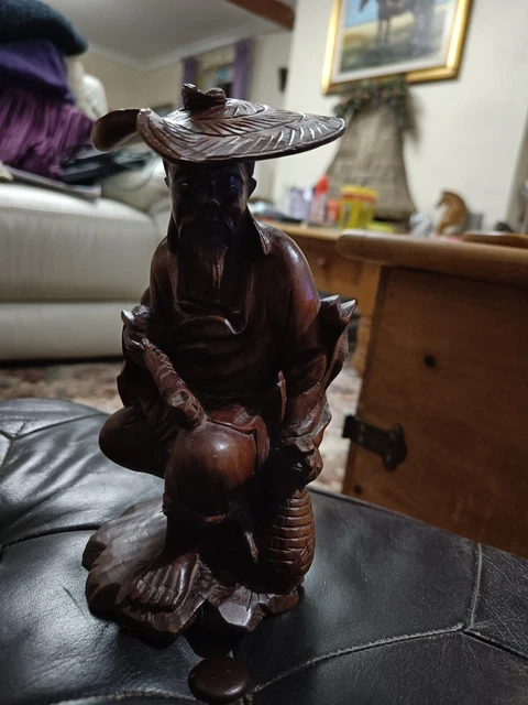 Chinese carved wooden figures