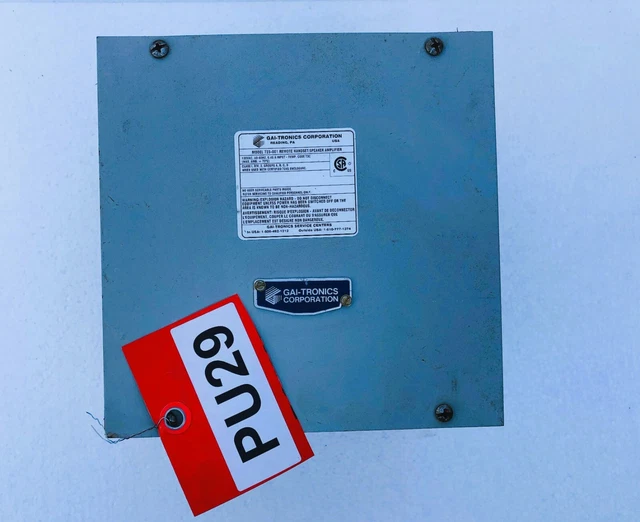 GAI-TRONICS 723-001 Remoto Cornetta/Altoparlante Ampplificatore 120 VAC Con #5