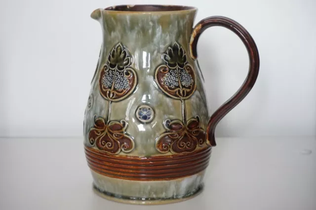 Royal Doulton Lambeth Krug Vase - Jugendstil Design - Marion Holbrook - um 1905