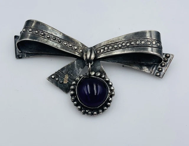 Boîte Argent Mexicaine William Spratling 1950/1960 - Rehaussée De Clous En Or, Bel état
