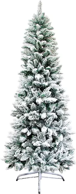 Albero Di Natale Innevato Folto pino verde 210 cm