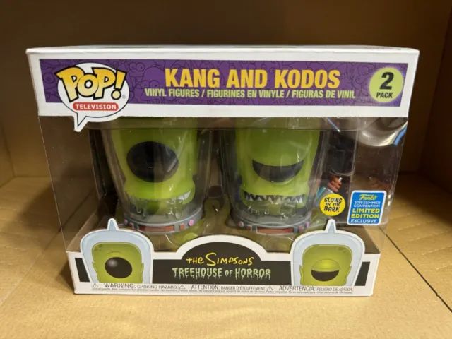 Funko Pop! Vinyl The Simpsons - Kang and Kodos (Glow in the Dark) SDCC 2019