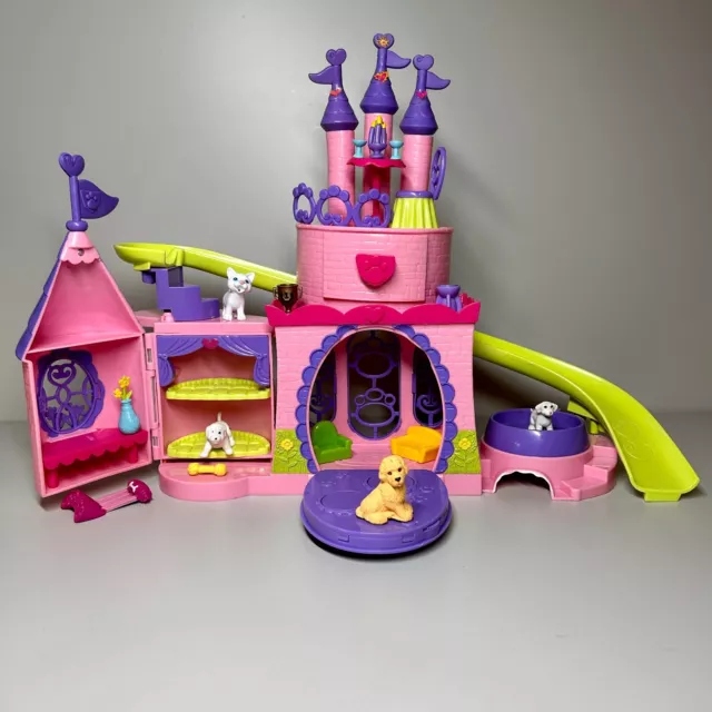 Puppy in My Pocket Pretty Pet Palace Playset with Toy Dogs MEG 2007 INCOMPLETE