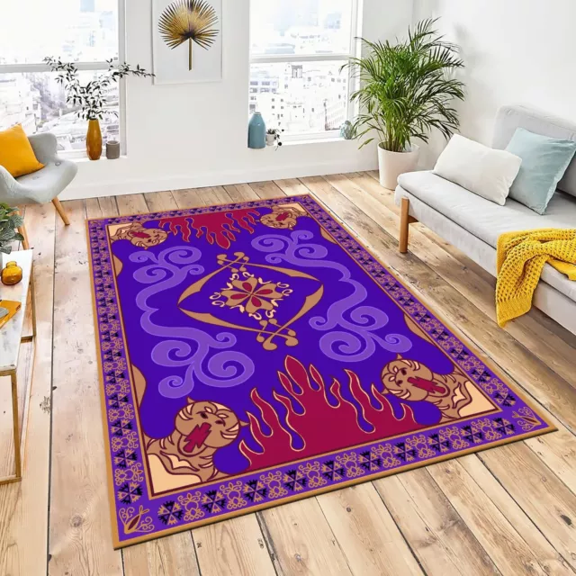 Aladdin Rug, Tale Magic Floor Mat, Living Room Area Carpet, Non Slip Rug