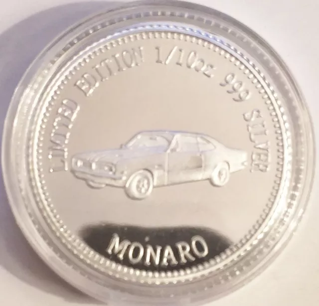 NEW MONARO MCS1 Certified 1/10th Oz 999.0 Pure Silver Bullion Coin