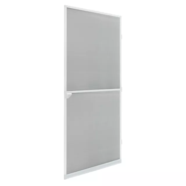 Moustiquaire pour porte 100x220 cm cadre blanc en aluminium protection insectes