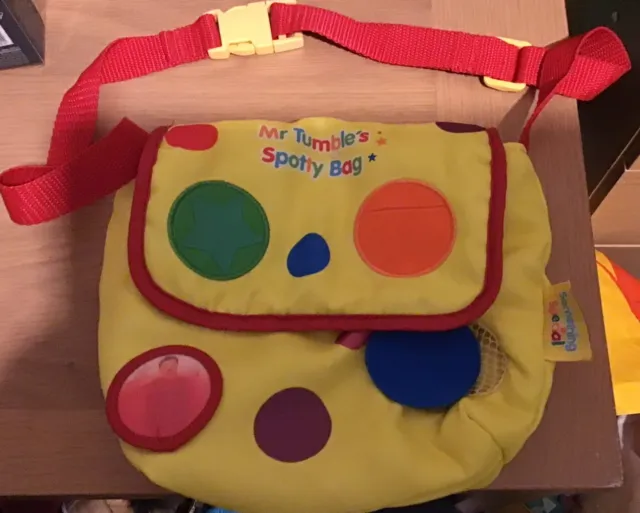 Mr Tumbles fleckige Tasche kleine Kinder leicht gebraucht etwas besonderes TV-Show