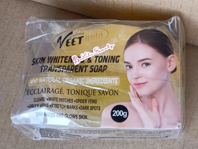 Savon éclaircissant Veet Gold Turmeric - Visage Et Corps - 100g - Formule 100% Naturelle Au Curcuma