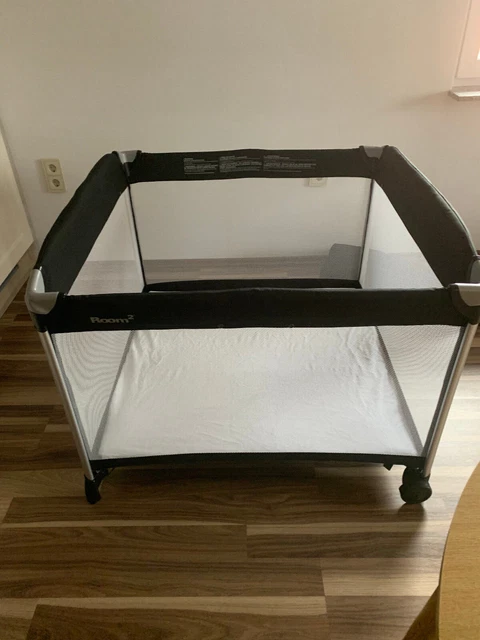 Tragbarer Playard, Laufgitter, Schwarz
