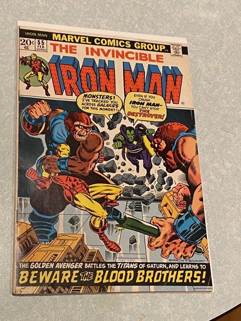The Invincible Iron Man 55 first appearance Thanos and Drax! beautiful comic