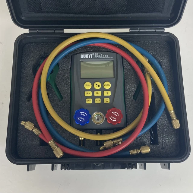 DUOYI DY517A Refrigeration Digital Manifold Gauge Tester HVAC Pressure DY517A