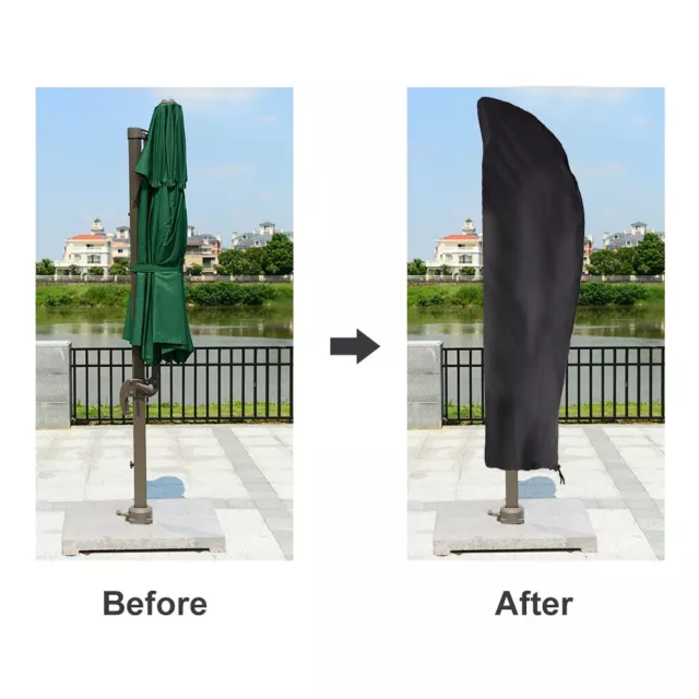 280*30/81/46cm Waterproof Oxford Garden Umbrella Cover Protector Outdoor
