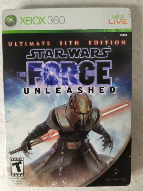 Star Wars Force Unleashed Ultimate Sith Edition Xbox 360 Steelbook No Manual