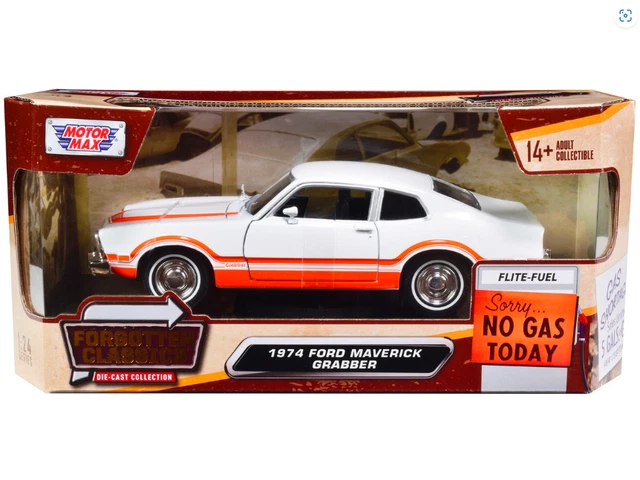 MOTORMAX MTM79042B FORD MAVERICK 1974 FORGETTEN CLASSIC SERIES BLUE 1 24 Modellino