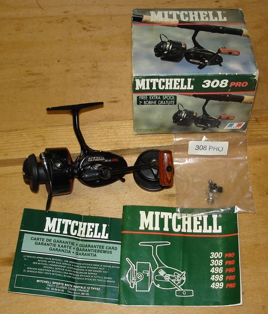 Moulinet Mitchell 288 Vintage – Années 80/90 – Avec Boîte Et Notice – Très Bon état