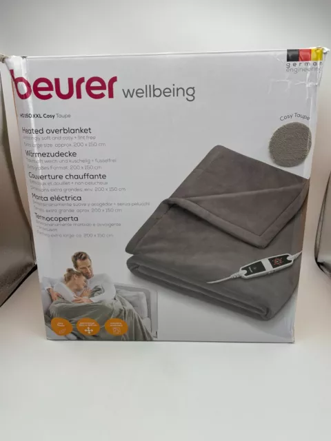 Beurer HD 150 XXL Heizdecke elektrische Wärmedecke Abschaltautomatik 200 x 150cm