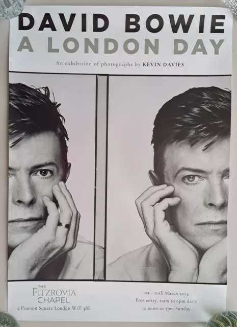 David Bowie A Day In London Fitzrovia Chapel 2024 Exhibition A2 Poster OFFICIAL