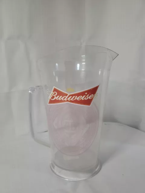 VINTAGE BUDWEISER LARGE BEER PITCHER BOWTIE and Official Product LOGO