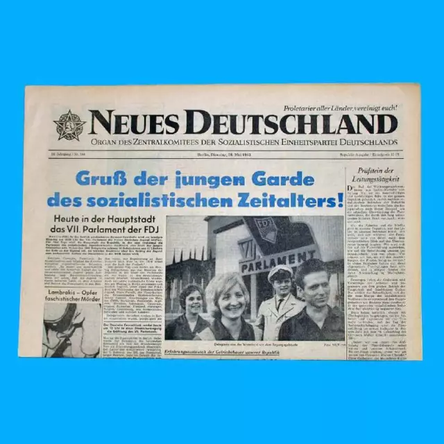 DDR Neues Deutschland November 1964 Geburtstag Hochzeit 56. 57. 58. 59. 60. PT