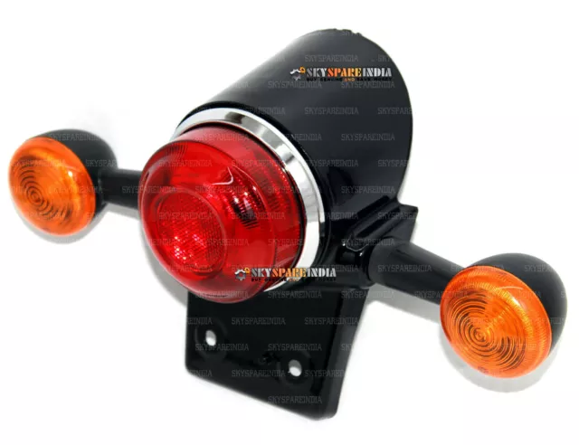 Indicator Tail Light + Bracket Compatible With Royal Enfield New Classic Reborn