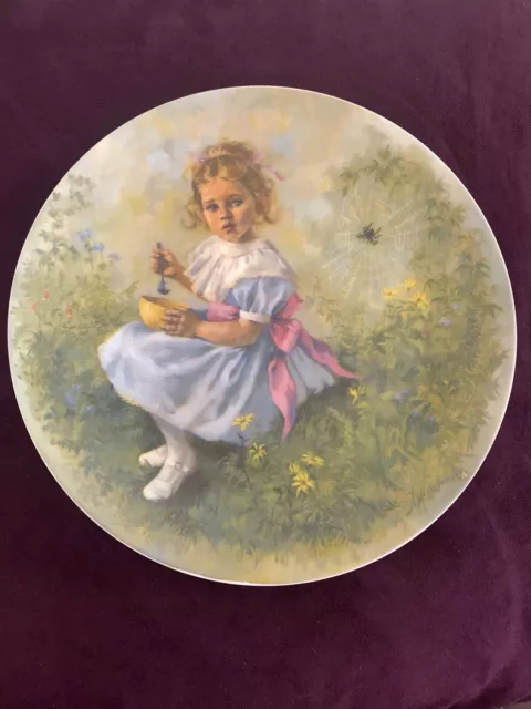 "Little Miss Muffet" Limited-Edition 1981 Mother Goose Series Collector Plate