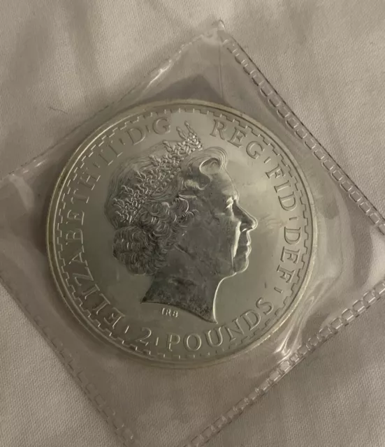 2000 Britannia Silver 999 1oz £2 Pounds Coin