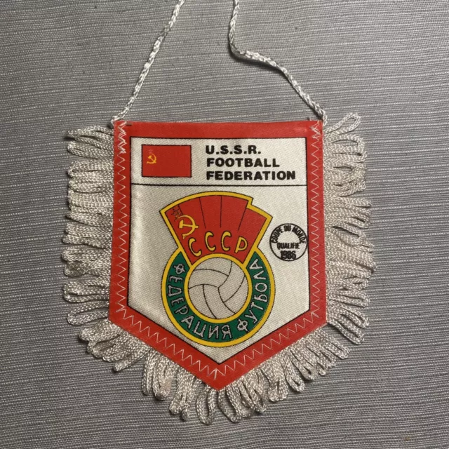 Fanion USSR fédération Russie Coupe Du Monde 1986 Football Foot Pennant Wimpel