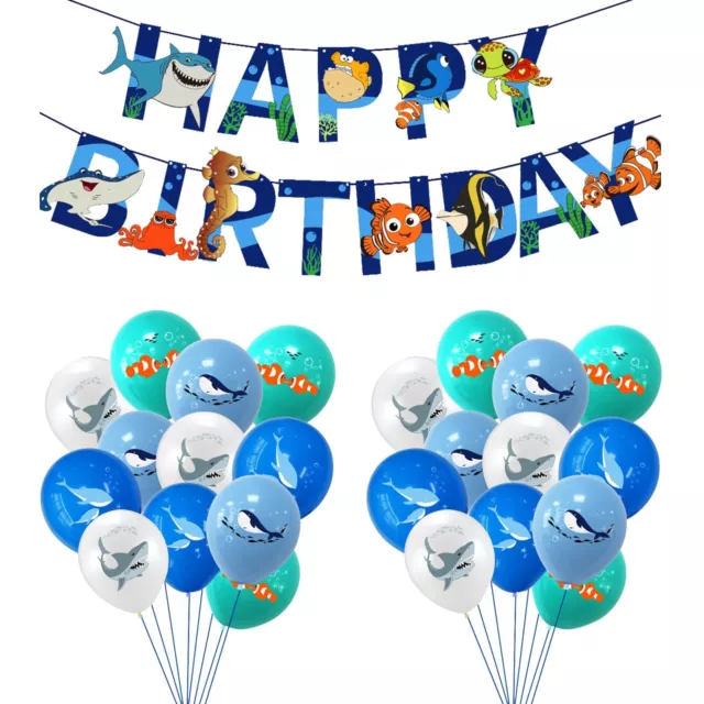 Birthday Party Decorations Finding Nemo Birthday Balloons Nemo Happy Birthday