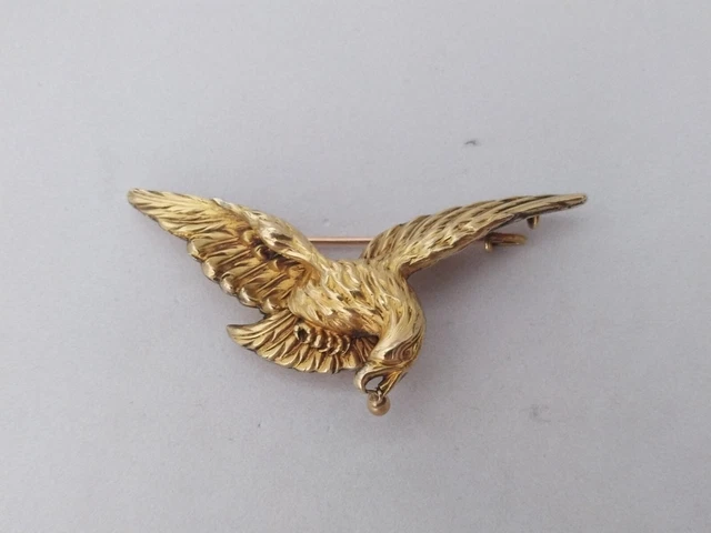 Broche Pendentif Ancien Ovale Couleur Or - Porte-photo Avec Fermoir Sécurisé - Bijou Vintage 1735