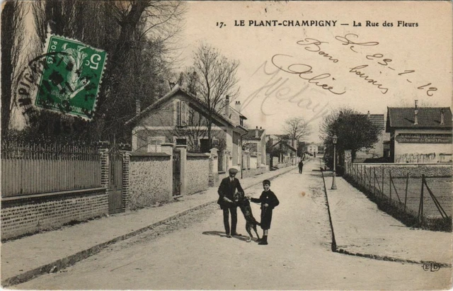 Cpa Le Plant - Champigny - La Rue Des Fleurs (146879)