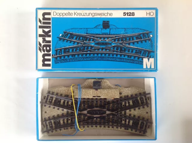 Marklin  5128: Croisement Traversée Jonction Double. Ho