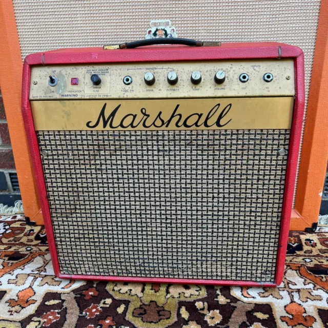 Vintage 1970s Marshall Mercury 2060 Red Tolex 1x12 Valve Amplifier Combo *Orig*