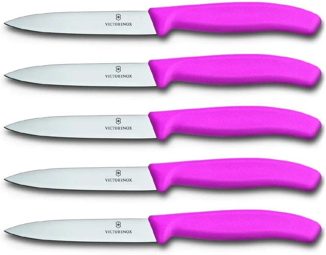 Victorinox Swiss Classic Gemüsemesser Messer Küchenmesser Gemüse 5er Set Pink