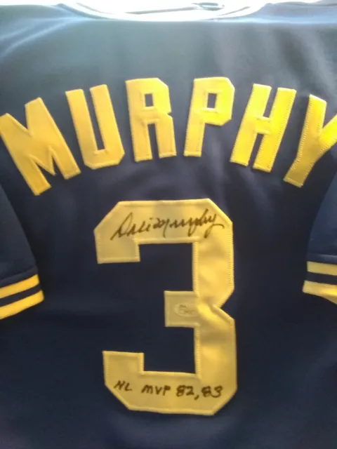 Dale Murphy Autographed Jersey!!! Jsa Authenticated Custom Braves Jsa #198157
