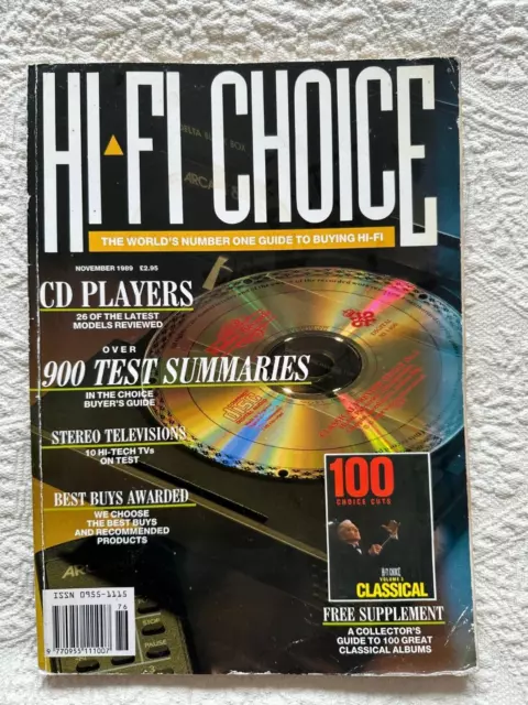 HIFi Choice Magazine. Pick individual copy/copies from 1989 [LONDON]