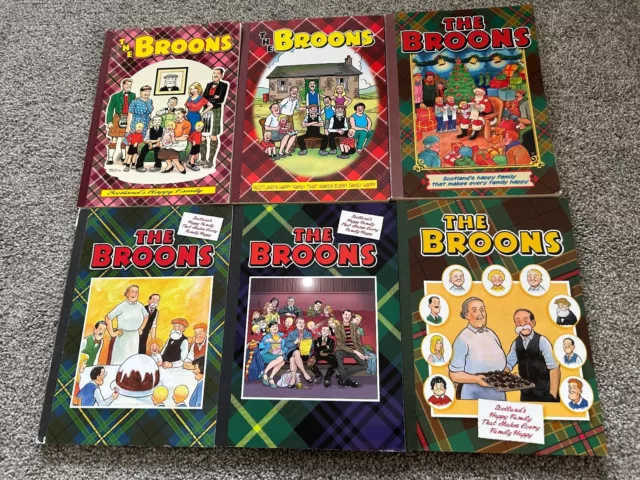 The Broons Annuals x 6 - 1995, 2007, 2013, 2016,2017 & 2019 - Various Conditions