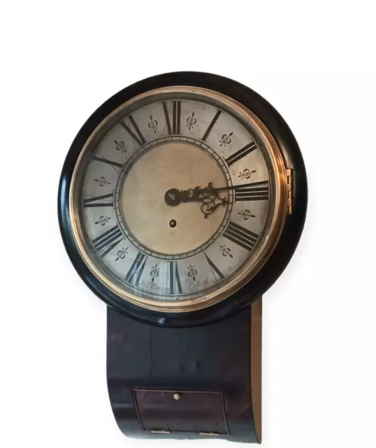 Antique fusee wall clock