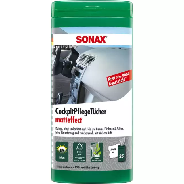 Sonax Cockpit panni per cura Matteeffect Box 25 pezzi - 04158410