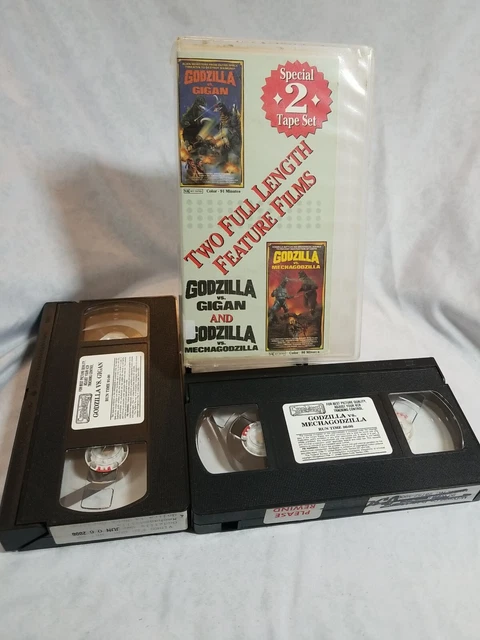 2 GODZILLA SPECIAL Tape Set Vs Gigan And Vs Mechagodzilla VHS 5 94 