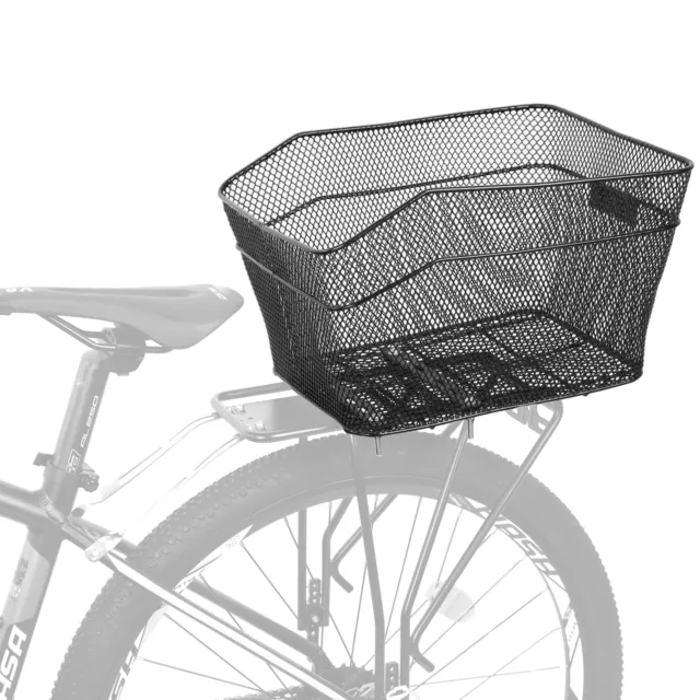 CD Bike Bicycle Rear Mesh Basket Quality Metal Wire with Rust Prevention Coating 2