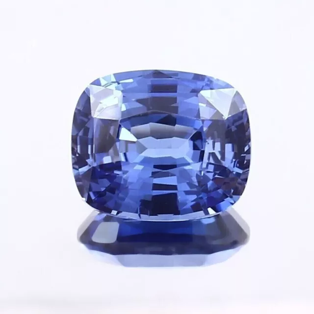 AAA 8 CT+ Natural Flawless Blue Ceylon Sapphire Cushion Cut Loose Gemstone