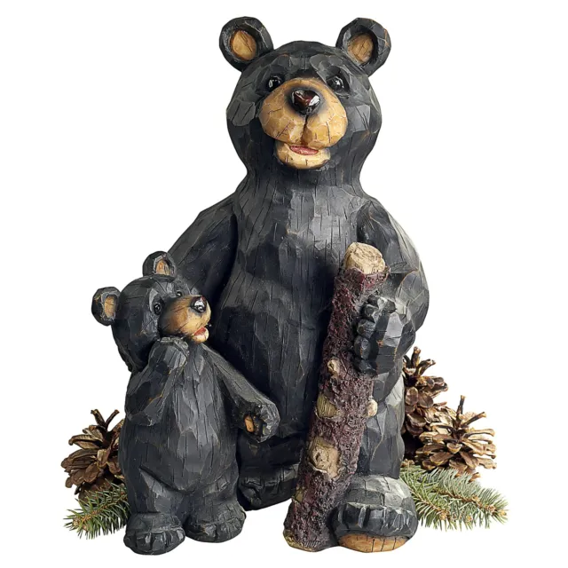 Design Toscano Black Forest Bear Pair Sculpture
