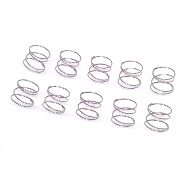 10x 0.6mm Wire Dia Stainless Steel Compression Spring Pressure OD 12mm Length 10