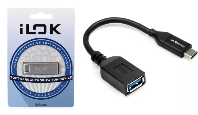 PACE iLok USB-A (3rd Generation) + StarTech.com USB31CAADP Value Bundle