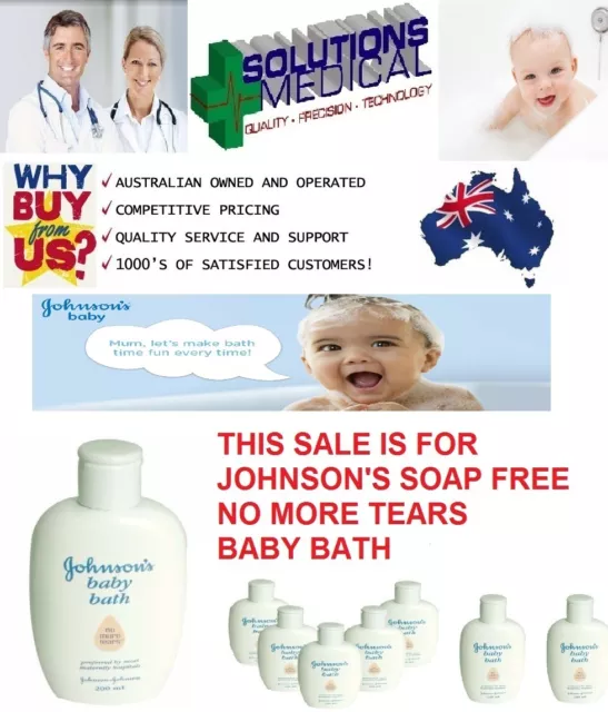 Johnson's Soap Free Baby Bath 200ml Bottle No More Tears